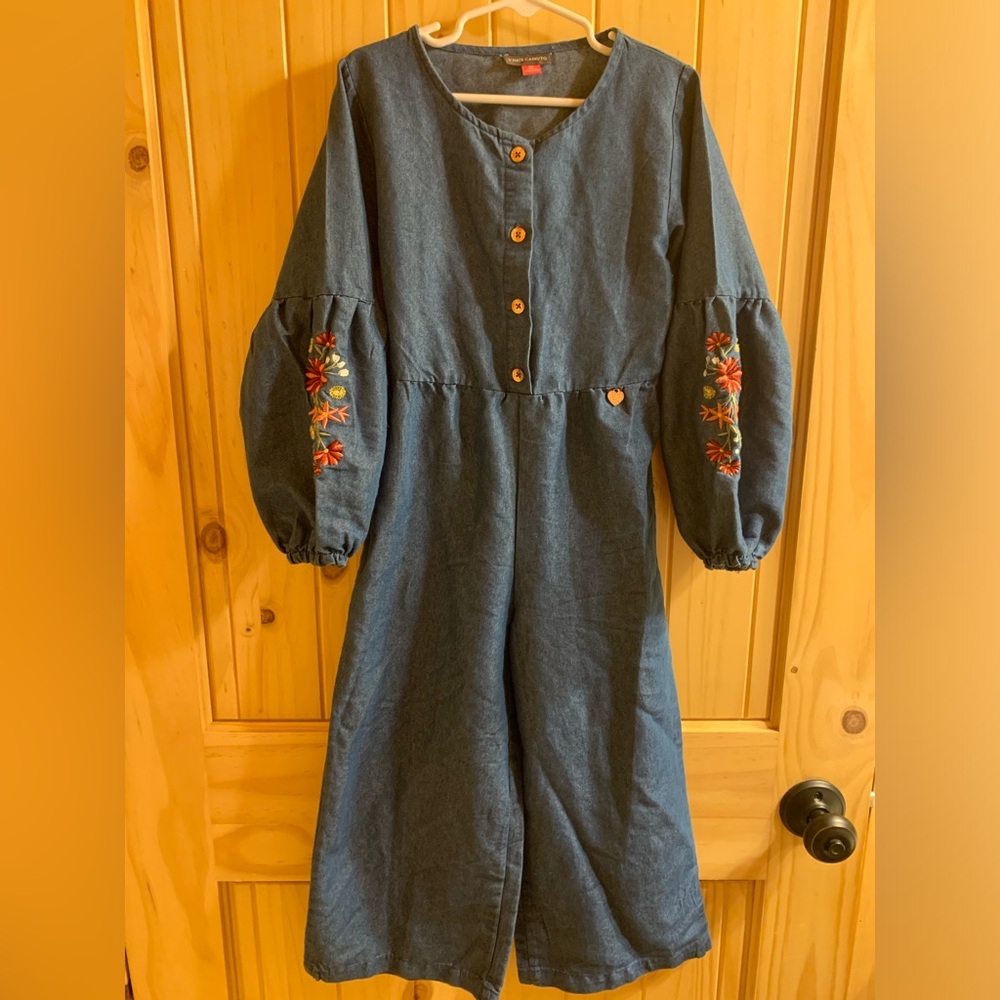 6X (child) Jean Romper - New (tags removed)